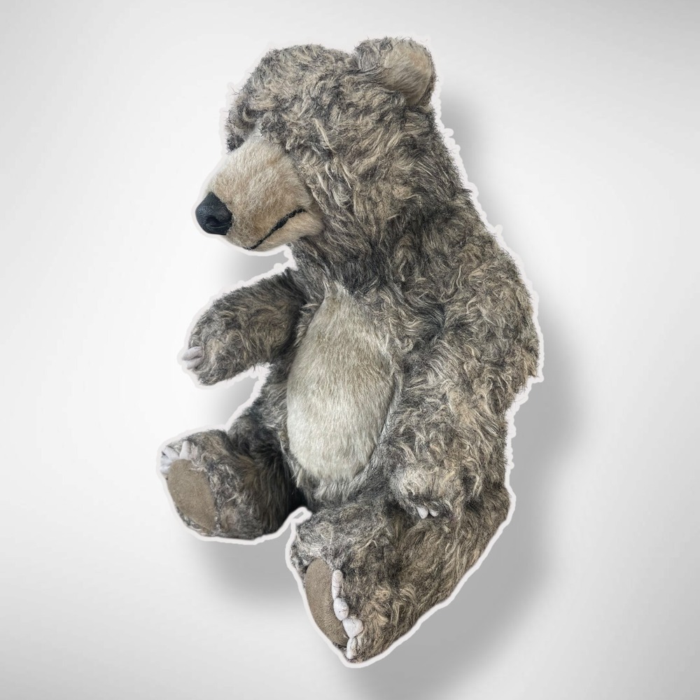 Disney Parks Jungle‎ Book Baloo Bear Plush Realistic Brown Grey Toy Kids 11 in